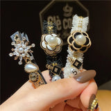 Camellia Pearl Women Hair Clips