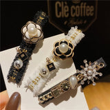 Camellia Pearl Women Hair Clips