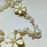 Long Pearl Necklace Double Layer Pendant Sweater Chain
