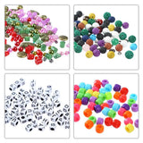 Acrylic Letter Beads Volcanic Stone Crystal Set for DIY Jewelry Making