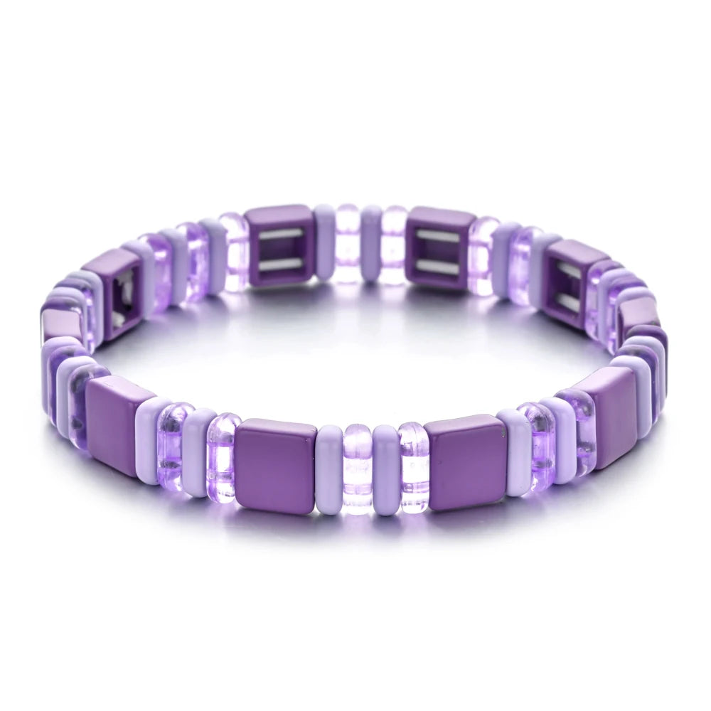 Colorful Bead Bracelets for Women Lovely Gift
