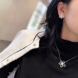 Women's Zircon Flower Jewelry Set for Wedding