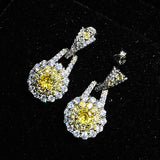 CZ Pink Stone Earrings Silver Bling Ring Necklace Set