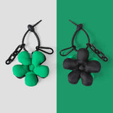 Green Couples Matching Bag Charm Flower Accessories - Boyfriend Gift