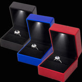 LED Jewelry Box Ring Box with LED Light for Rings