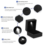 LED Jewelry Box Ring Box with LED Light for Rings