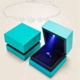 LED Jewelry Ring Display Earring Pendant Storage Organizer Case