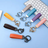 Leather Keychain Accessories Personality Waist Hanging Woven Car Key Chains