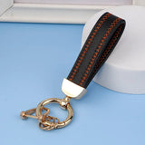 Leather Keychain Accessories Personality Waist Hanging Woven Car Key Chains