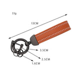 Leather Keychain Accessories Personality Waist Hanging Woven Car Key Chains