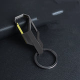Men's Leather Keychain Metal Holder Car Key Chain