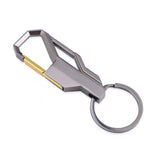 Men's Leather Keychain Metal Holder Car Key Chain