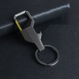 Men's Leather Keychain Metal Holder Car Key Chain