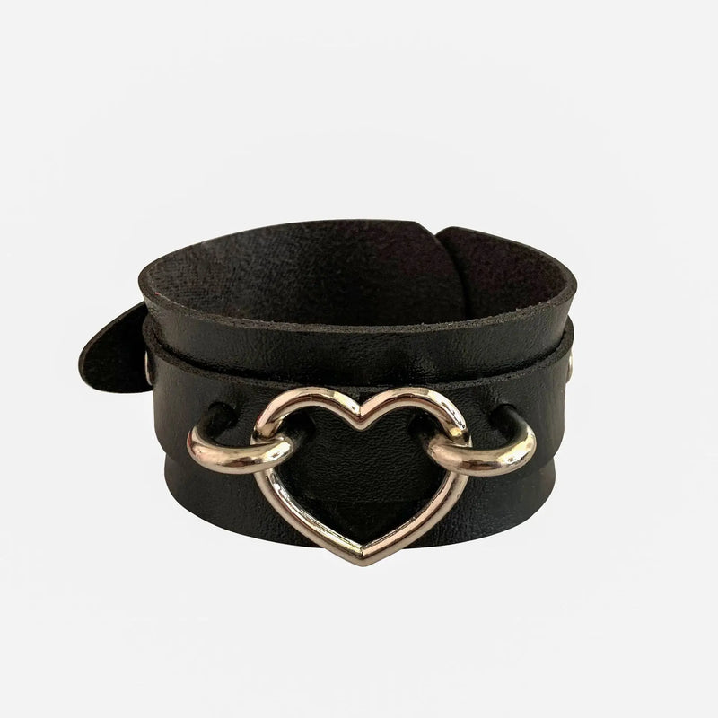 Studded Punk Skull Bracelet Goth Rock Bangle