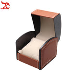 Leather Wristwatch Box With Pillow Package - Mechanical Watch Storage Case