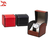 Leather Wristwatch Box With Pillow Package - Mechanical Watch Storage Case