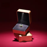 LED Light Necklace Pendant Ring Jewelry Box Lacquer Piano Finish