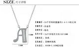 Letter Necklace For Women 925 Sterling Silver Alphabet Pendant