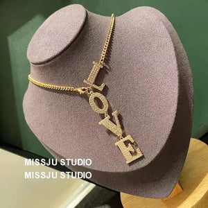 Love Letter Necklace Personalized for Women N0471