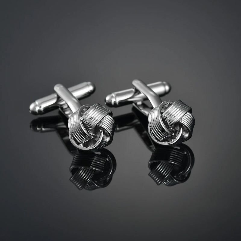 Men's Round Button Cufflinks for Business Wedding Suit