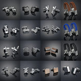 Men's Round Button Cufflinks for Business Wedding Suit