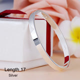 Silver Glaze Love Bracelet Set for Couples