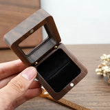 Wood Proposal Ring Necklace Jewelry Storage Case For Package Earring Bracelet