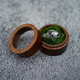 Wood Proposal Ring Necklace Jewelry Storage Case For Package Earring Bracelet