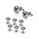 Vintage Cufflinks Shirt Studs Set Gift Box