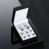 Vintage Cufflinks Shirt Studs Set Gift Box