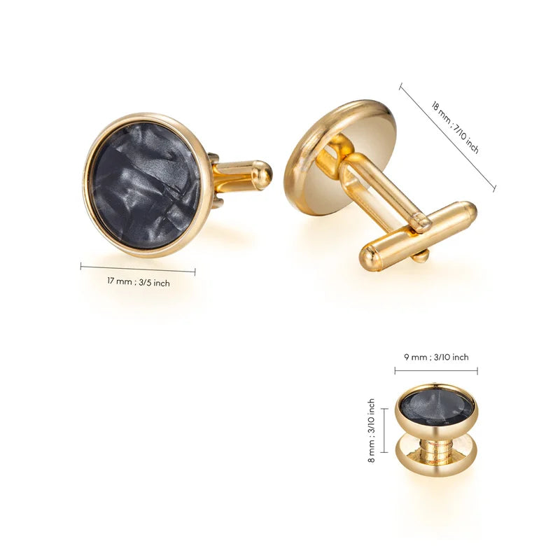Vintage Cufflink Set for Men Wedding