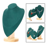 Wooden Base Necklace Jewelry Display Stand