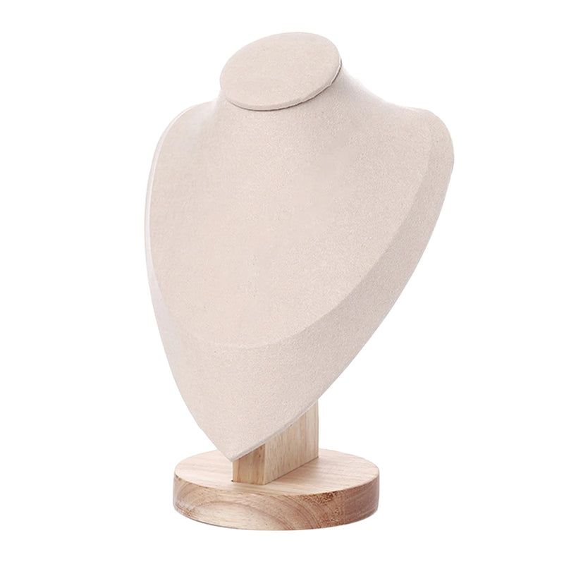 Wooden Base Necklace Jewelry Display Stand