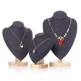 Wooden Base Necklace Jewelry Display Stand
