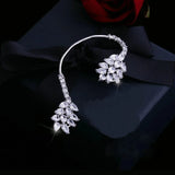 Zirconia Ear Cuff Women Crystal Clip Earrings for Party Wedding AE619