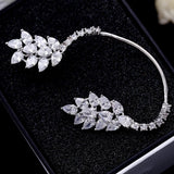 Zirconia Ear Cuff Women Crystal Clip Earrings for Party Wedding AE619