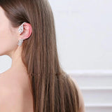 Zirconia Ear Cuff Women Crystal Clip Earrings for Party Wedding AE619