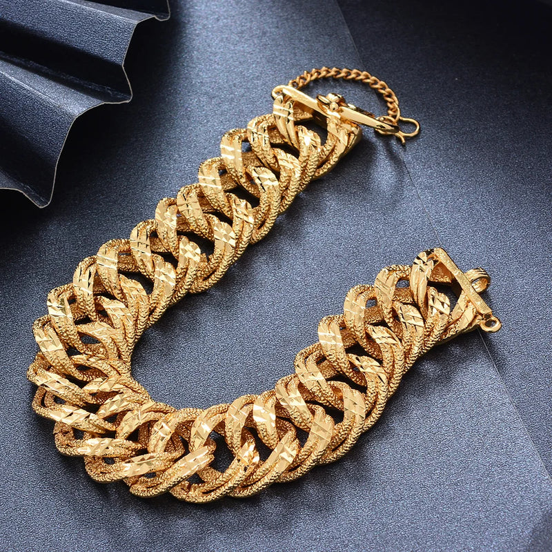 Mens Chain Link Bracelet For Men Women pulseira masculina