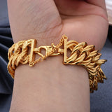Mens Chain Link Bracelet For Men Women pulseira masculina