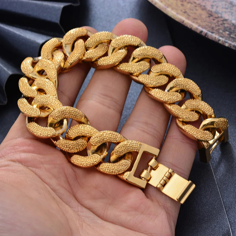 Unisex Chain Link Bracelet, Hand Chain Jewelry for Engagement