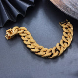 Unisex Chain Link Bracelet, Hand Chain Jewelry for Engagement