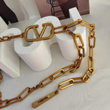 Metal Chain Belt For Women Waist Chain Dress Decorative Waistband