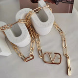 Metal Chain Belt For Women Waist Chain Dress Decorative Waistband