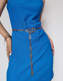 Metal Chain Belt For Women Waist Chain Dress Decorative Waistband