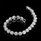 Micro Pave Tennis Bangles AAA Zircon Hip Hop Jewelry Round Wedding