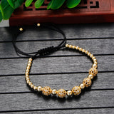 Micro Zircon Beads Charm Bracelet Men Adjustable Bracelets Couple Jewelry Gift