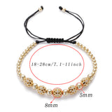 Micro Zircon Beads Charm Bracelet Men Adjustable Bracelets Couple Jewelry Gift
