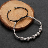 Micro Zircon Beads Charm Bracelet Men Adjustable Bracelets Couple Jewelry Gift