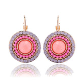 Rhinestone Crystal Clip Earrings Golden Jewelry Women Christmas Gift