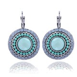 Rhinestone Crystal Clip Earrings Golden Jewelry Women Christmas Gift